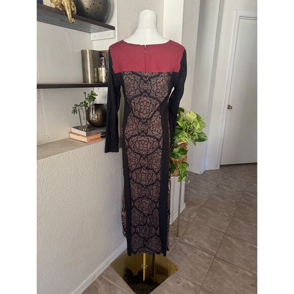 Soft Surroundings Sultana Maxi Dress Embroidered, Beaded and Sequin Embellished - Picture 4 of 10